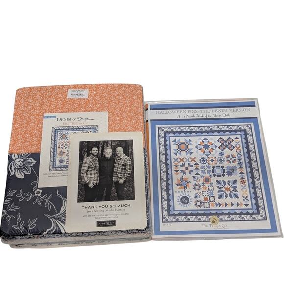Denim and Daisies Quilt Kit by Fig Tree Co for Moda - Picture 2 of 8
